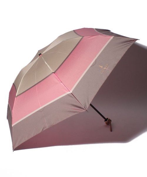 LANVIN Collection(umbrella)(ランバンコレクション（傘）)/LANVIN COLLECTION（ランバンコレクション） 折りたたみ傘【先染めツイル】/ピンク