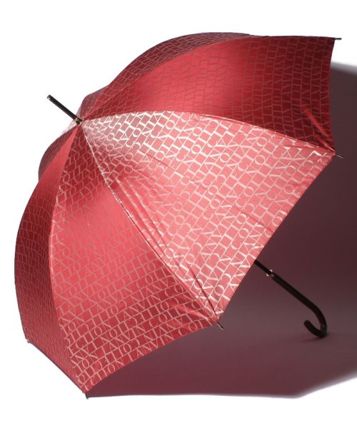 LANVIN Collection(umbrella)(ランバンコレクション（傘）)/LANVIN COLLECTION（ランバンコレクション） 傘【ロゴジャガード】/レッド