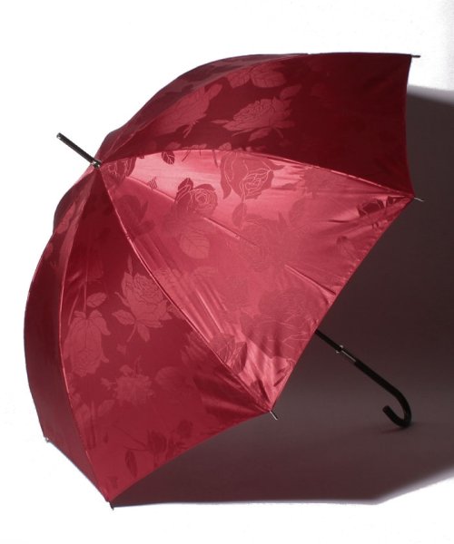 LANVIN Collection(umbrella)(ランバンコレクション（傘）)/LANVIN COLLECTION（ランバンコレクション） 傘【ローズジャガード】/ワイン