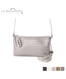 LA BAGAGERIE(LA BAGAGERIE)/ラ バガジェリー LA BAGAGERIE バッグ ショルダーバッグ クラッチバッグ レディース 2WAY SAFECO POCHETTE ブラック ホワイト /シルバー