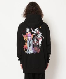 LHP(エルエイチピー)/JUN INAGAWA/ジュンイナガワ コラボレーション/MEZAME NO ANIME GIRL`S HOODIE/グラフィックパーカー/BLACK