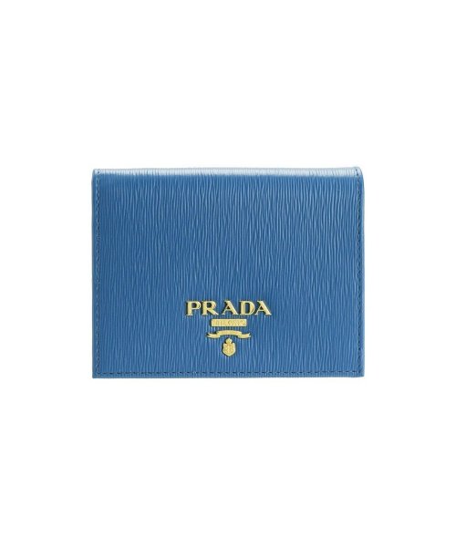PRADA(プラダ)/【PRADA(プラダ)】PRADA プラダ プラダ  二つ折り 折り財布 /ブルー系