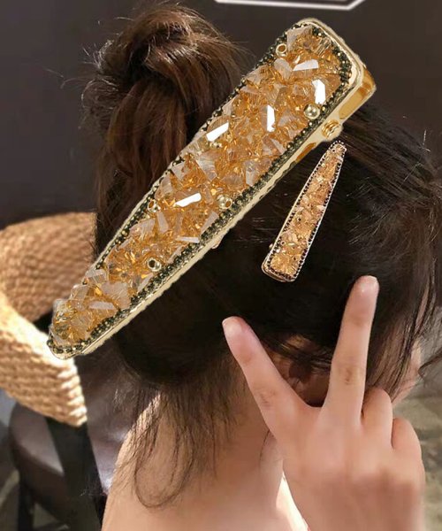 セール キラキラヘアピン ヘアピン ヘアアクセサリー ヘア留め 髪飾り 前髪 サイド髪 小物 おしゃれ ショッピングゴー Shoppinggo Magaseek
