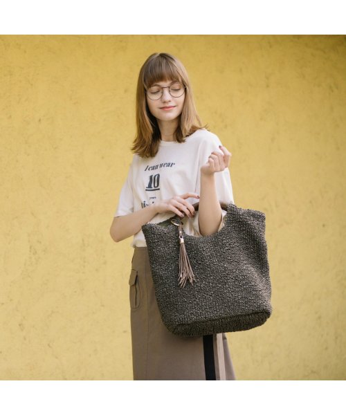 Cooco クーコ タッセル付き かごバッグ トートバッグ かご Coo フットプレイス Foot Place Magaseek