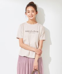 any SiS S(エニスィス（小さいサイズ）)/テキストプリント Tシャツ/ベージュ系