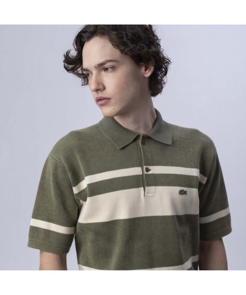 LACOSTE Mens(ラコステ　メンズ)/ウォッシュドニットポロシャツ/モスグリーン