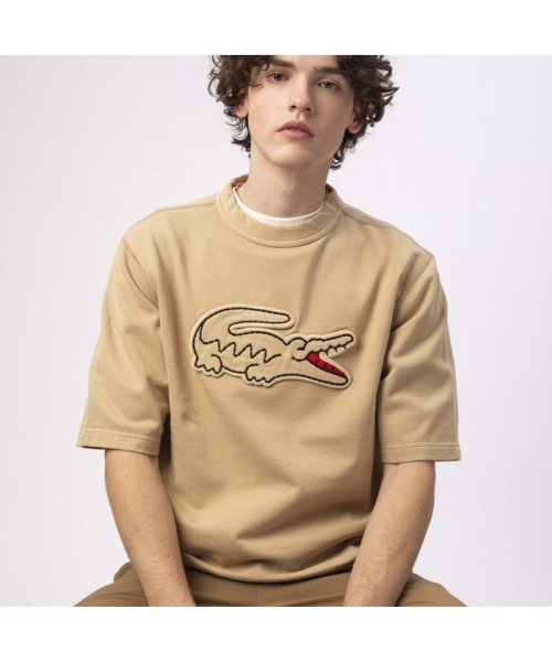 LACOSTE Mens(ラコステ　メンズ)/ビッグクロック半袖スウェット/ベージュ