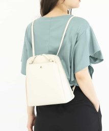 MK MICHEL KLEIN BAG(エムケーミッシェルクランバッグ)/【2WAY】フェイクレザーバッグ/アイボリー