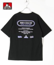 BEN DAVIS(BEN DAVIS)/【BEN DAVIS】 ベンデイビス ブランドバナーバックプリント半袖Tシャツ/ブラック