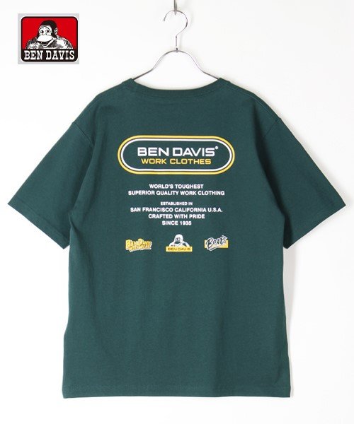 セール Ben Davis ベンデイビス ブランドバナーバックプリント半袖tシャツ Ben Davis Ben Davis Magaseek
