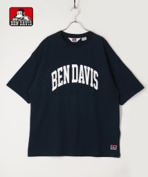 BEN DAVIS(BEN DAVIS)/【BEN DAVIS】 ベンデイビス カレッジロゴ バックプリント ビッグシルエットTシャツ/ネイビー