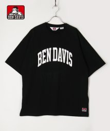 BEN DAVIS(BEN DAVIS)/【BEN DAVIS】 ベンデイビス カレッジロゴ バックプリント ビッグシルエットTシャツ/ブラック