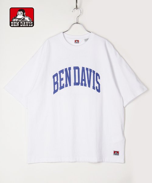 BEN DAVIS(BEN DAVIS)/【BEN DAVIS】 ベンデイビス カレッジロゴ バックプリント ビッグシルエットTシャツ/ホワイト