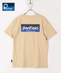 PENFIELD(PENFIELD)/【PENFIELD】 ペンフィールド バックプリントスクエアロゴ半袖Tシャツ/ベージュ