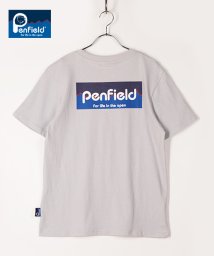 PENFIELD(PENFIELD)/【PENFIELD】 ペンフィールド バックプリントスクエアロゴ半袖Tシャツ/ブルー