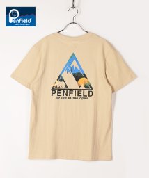 PENFIELD(PENFIELD)/【PENFIELD】 ペンフィールドバックロゴ半袖Tシャツ/ベージュ