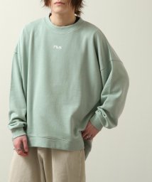 ZIP FIVE(ジップファイブ)/【fh7842】FILA ワンポイント刺繍ユニセックスビッグシルエットトレーナー/ミント