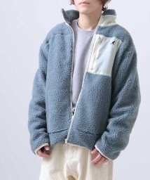 ZIP FIVE(ジップファイブ)/【kgaf－0006】ZIP FIVE×KANGOL　シープボアジャケット/ブルー