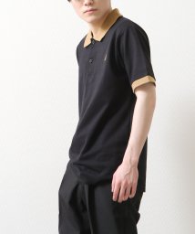 ZIP FIVE(ジップファイブ)/鹿の子ワンポイント刺繍ポロシャツ/ブラック系3