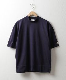 Nilway(ニルウェイ)/【kgsa－ni1909】Nilway×KANGOL　オークールワンポイント刺繍モックネックTシャツ/ネイビー