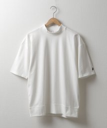 Nilway(ニルウェイ)/【kgsa－ni1909】Nilway×KANGOL　オークールワンポイント刺繍モックネックTシャツ/ホワイト