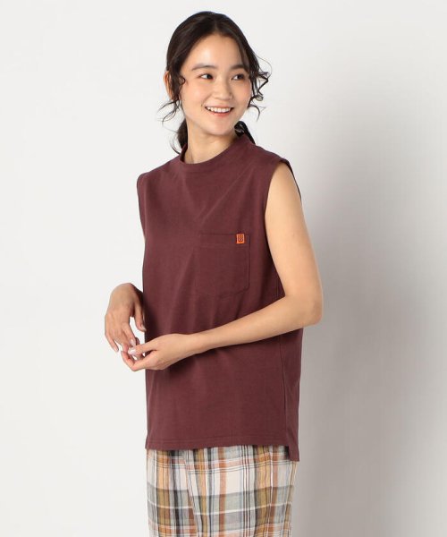 FREDY&GLOSTER(フレディアンドグロスター)/【UNIVERSAL OVERALL/ユニバーサルオーバーオール】SLEEVELESS POCKET TEE #U2012254/レンガ