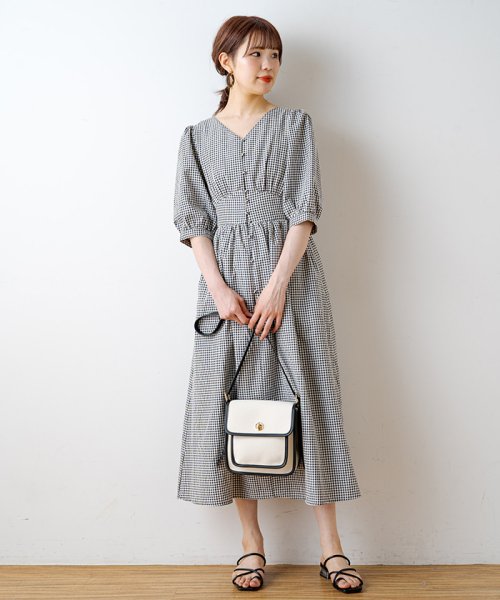セール ギンガムチェックワンピース ナイスクラップ アウトレット Nice Claup Outlet Magaseek