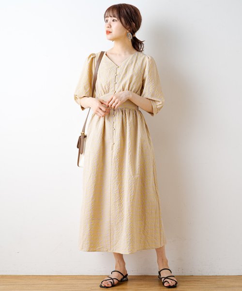 セール ギンガムチェックワンピース ナイスクラップ アウトレット Nice Claup Outlet Magaseek