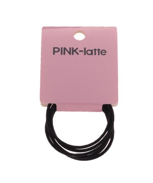 PINK-latte(ピンク　ラテ)/ヘアゴム5本SET/ブラック（019）