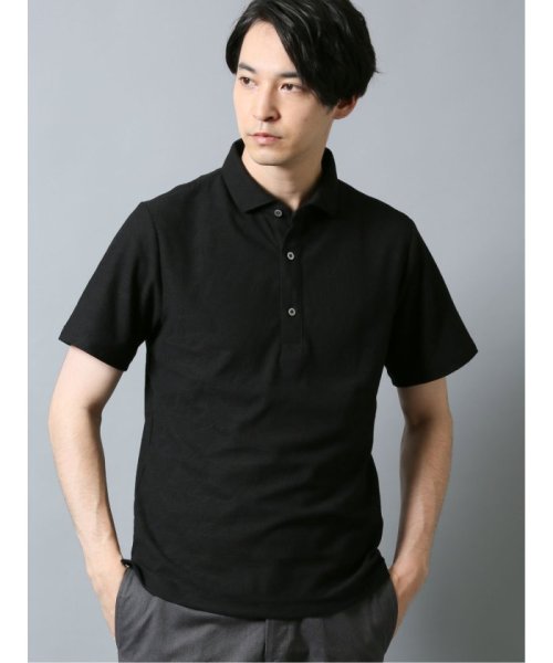 TAKA-Q(タカキュー)/吸水速乾 半袖ポロシャツ/ブラック