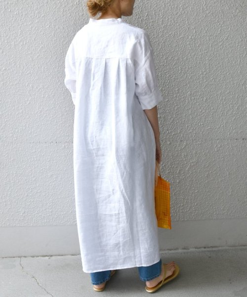 Ships Any フレンチリネン テント パフ シャツワンピース ウォッシャブル シップス エニィ ウィメンズ Ships Any Womens Magaseek