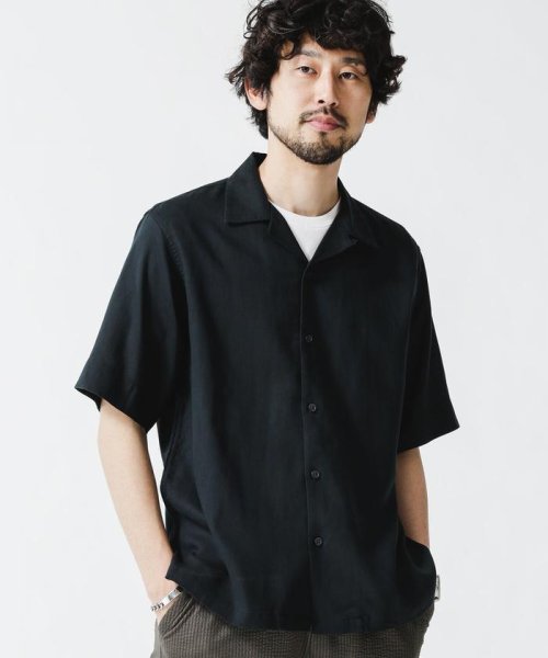 セール Web限定 ユニフレッシャーリネン 開襟シャツ 半袖 ナノ ユニバース Nano Universe Magaseek