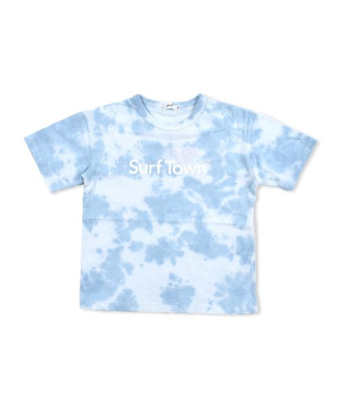 SLAP SLIP(スラップスリップ)/タイダイ染め 天竺 Tシャツ(80~130cm)/ブルー系