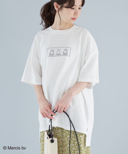 ROPE' PICNIC(ロペピクニック)/【miffy×ROPE' PICNIC】半袖Ｔシャツ/ホワイト系（11）