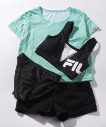 FILA(フィラ　スイムウェア)/【スイム】Tシャツ付 水着スクール 3点セット ガールズ/サックス