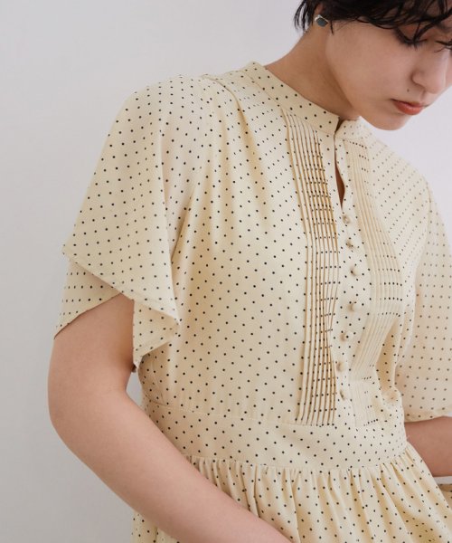 セール フロントタックドットロングワンピース マドモアゼル ロペ Mademoiselle Rope Magaseek