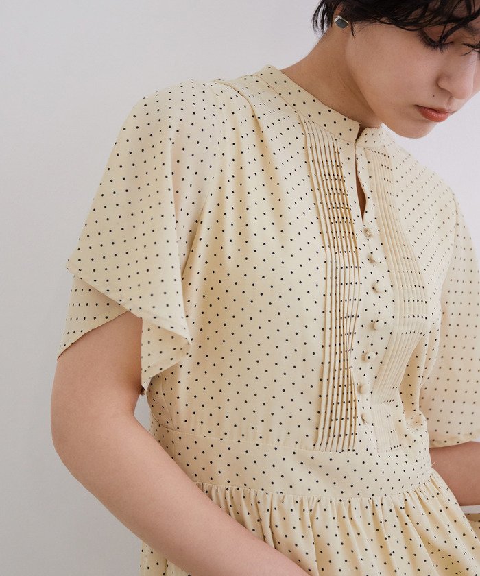 クーポン セール 10 Off フロントタックドットロングワンピース マドモアゼル ロペ Mademoiselle Rope Magaseek