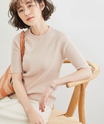 ROPE' PICNIC(ロペピクニック)/【ORGANIC COTTON】リブ編み半袖プルオーバー/ベージュ系（28）