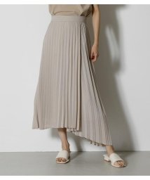 AZUL by moussy(アズールバイマウジー)/IRREGULAR HEM PLEATS SKIRT/L/BEG1