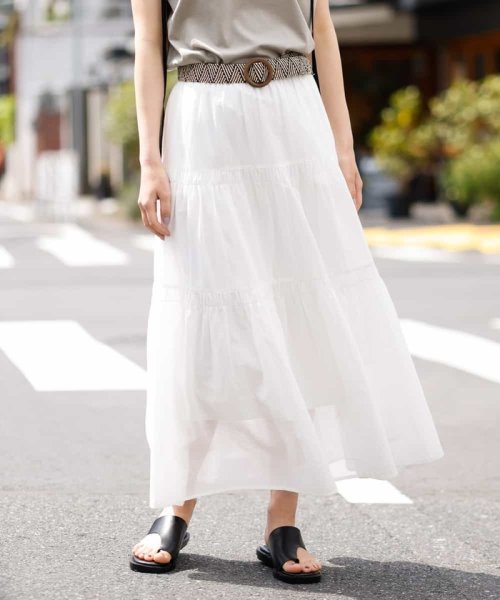 セール】コットンティアードスカート(504040511) | アー・ヴェ・ヴェ  