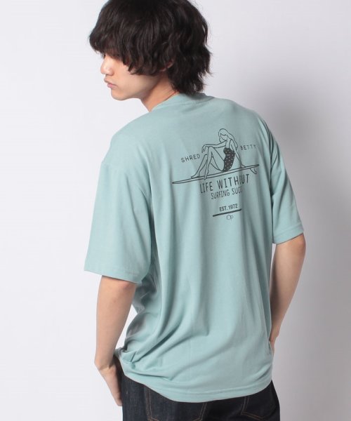 Ocean Pacific MENS(オーシャンパシフィック　メンズ)/【OP】ハンソデ Tシャツ/ブルーグリーン