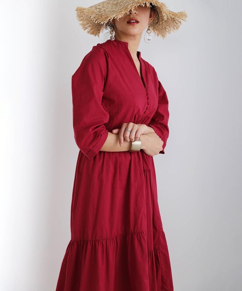 セール イレギュラーティアードコットンワンピース ブージュルード Bou Jeloud Magaseek