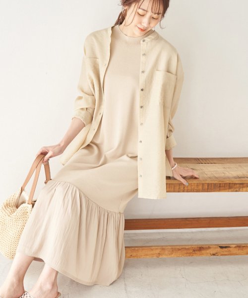 セール 布帛ドッキングニットワンピース ロペピクニック Rope Picnic Magaseek セール 布帛ドッキングニットワンピース ロペピクニック Rope Picnic Magaseek