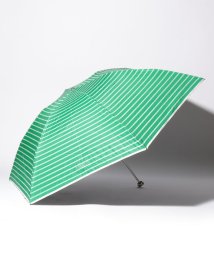 MACKINTOSH PHILOSOPHY(umbrella)(マッキントッシュフィロソフィー（傘）)/MACKINTOSH PHILOSOPHY（マッキントッシュ フィロソフィー）晴雨兼用折りたたみ日傘　ボーダーパイピング/ビリジアン