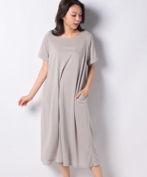 After Nine 接触冷感素材 ワンピース セミロング丈 ジーンズメイト Jeans Mate Magaseek