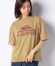KRIFF MAYER(クリフ メイヤー)/【レディース】抗菌半袖ゆるT(ロゴ)(M~L)/ブラウン