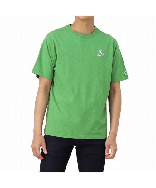 MAC HOUSE(men)(マックハウス（メンズ）)/DISCUS ディスカス カレッジコラボUSAコットンTシャツ R1029－327/グリーン