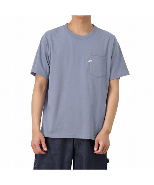 MAC HOUSE(men)(マックハウス（メンズ）)/Lee リー ポケット半袖Tシャツ LT2936－153/ブルー