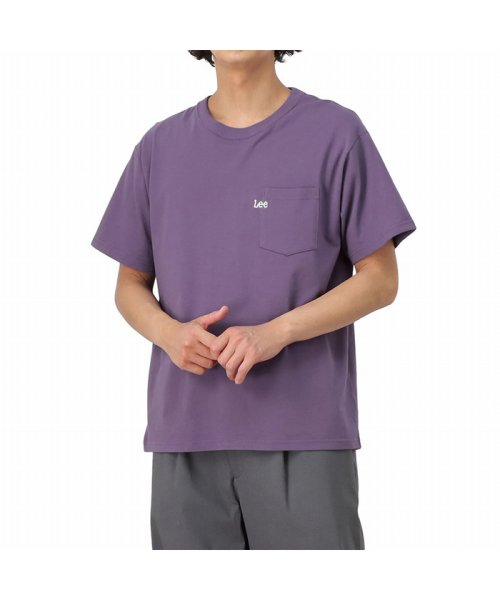 MAC HOUSE(men)(マックハウス（メンズ）)/Lee リー ポケット半袖Tシャツ LT2936－153/パープル