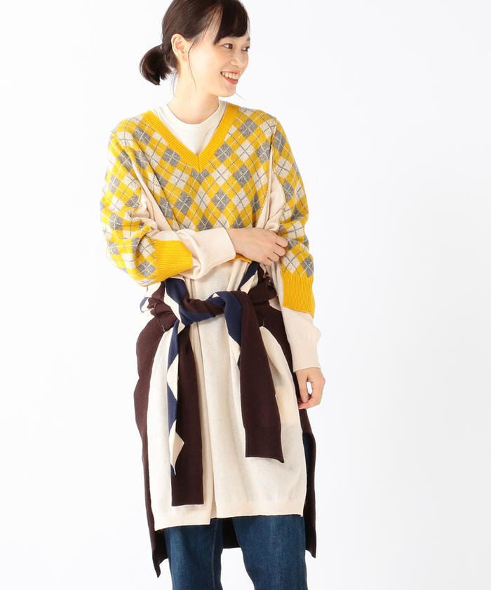 セール 70 Off A Beams Boy 別注 アーガイル ワンピース ビームス アウトレット Beams Outlet Magaseek